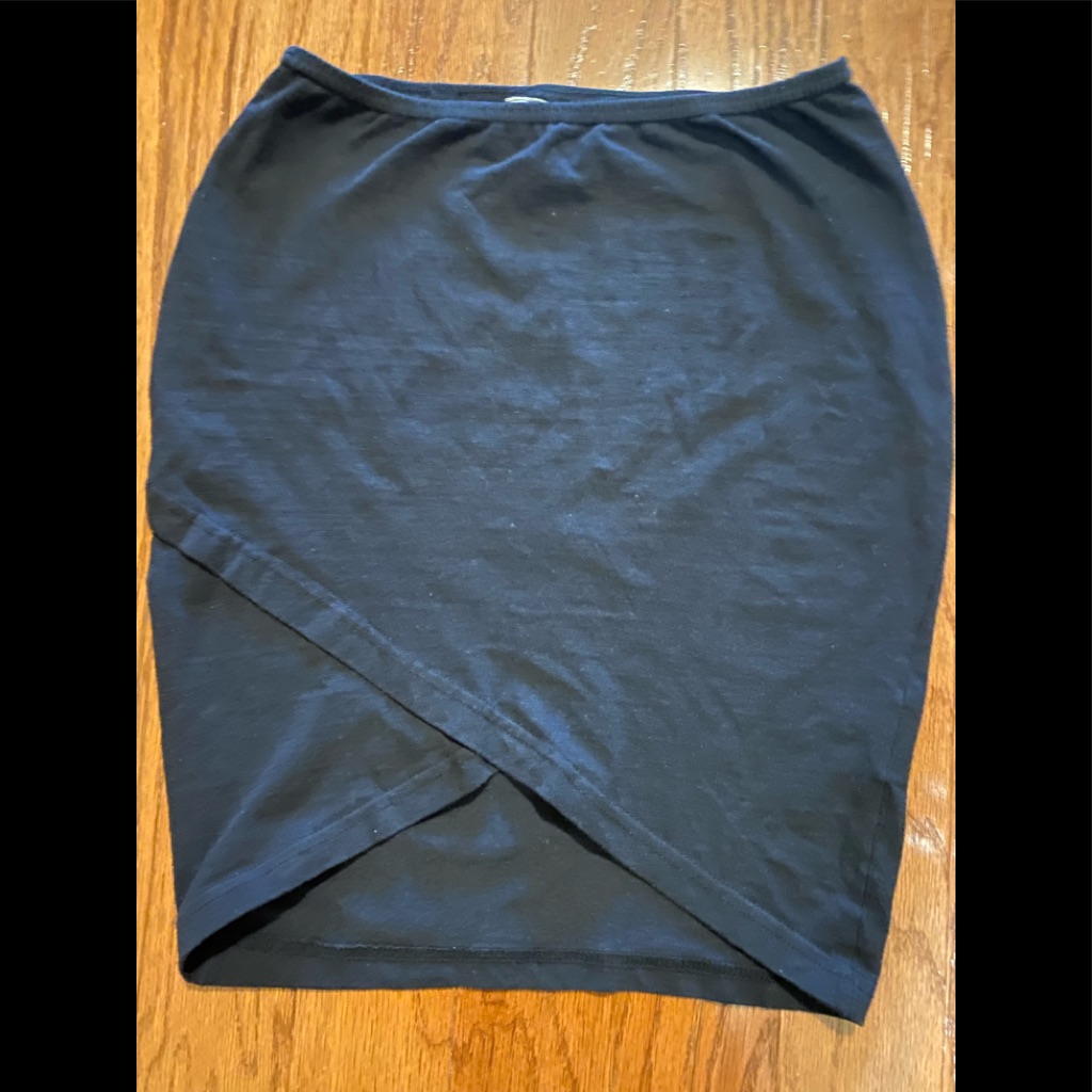 Area Code Black Mini Skirt